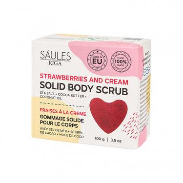 Solid Body Scrub 100g - Strawberries & Cream